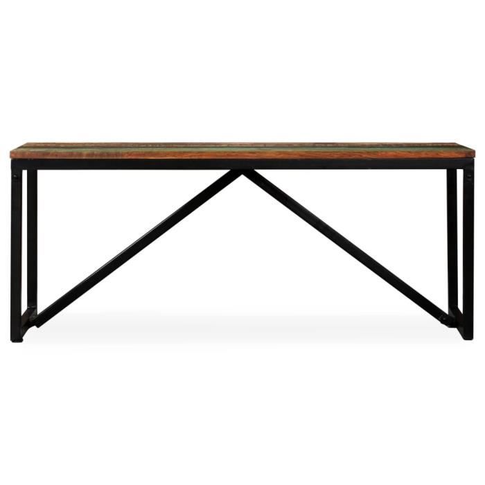 VidaXL Banc 110 x 35 x 45 cm Bois de récupération massif