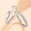 925 Sterling Silver Couple Rings: Gypsophila Design for Men and Women - Commemorative Tokens of Love and Wedding Rings