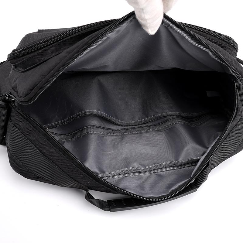 Men's Large Capacity Waterproof Shoulder Bag – Wear-Resistant Crossbody Messenger with Multi-Pockets for Business