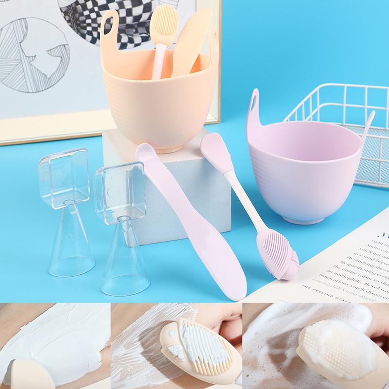 Face Mask Mixing Bowl Set, 4 In 1 Diy Facemask Mixing Tool Kit Brushes