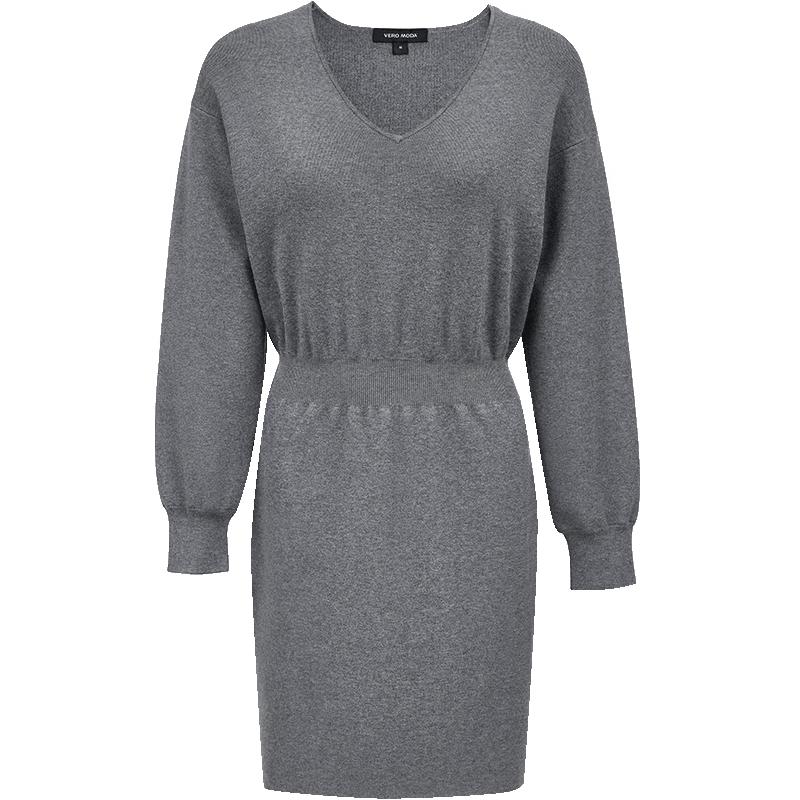 Vero Moda Women's Autumn V-neck Slim Knit Dress