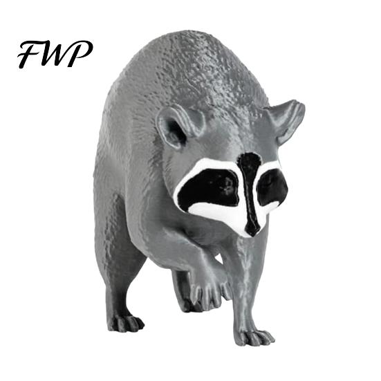 Living Room Ornament 3D Printed Raccoon Figurine, Realistic Animal Statue, Decorative Desktop Office Accessories for Home Bedroom And Table Decoration