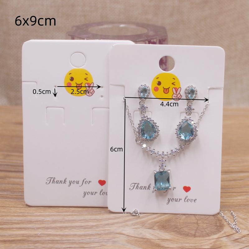 Hot sale 50Pcs Multi-Style Jewelry set package Card 6*9cm Flower/ marbling design necklace earring pendant package card