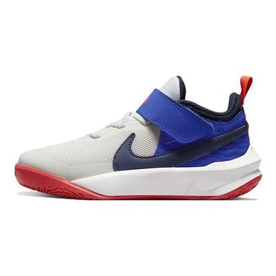 Team Hustle D10 PS White Game Royal Kids Sneakers Summit-White Bright-Crimson Midnight-Navy CW6736-103