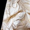Rice Platinum Thread Pastoral Floral Bright Silk Three-dimensional Embossed Texture Jacquard Fabric DIY Dress Designer Fabric