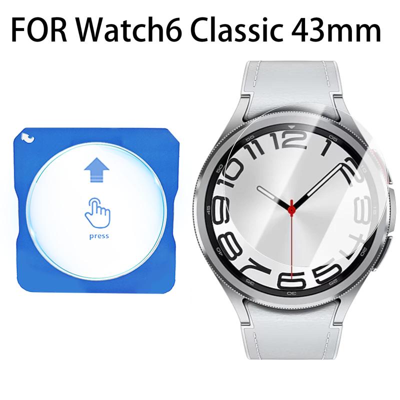 Tvrzené sklo pro Samsung Galaxy Watch 8 7 6 5 4 Nástroj pro snadnou instalaci jedním kliknutím Ochranná fólie na displej pro Samsung Watch 8 Classic 40mm 44mm Příslušenství