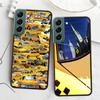 NYC Yellow Taxi Cabs Phone Case For Samsung S25 Edge S24 FE Galaxy S22 Ultra S21 Plus S20 S23 S10 Plus Cover Silicone Soft Coque