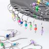 10pcs 50pcs 100pcs Stainless Steel Earrings Colorful Beads Hook Earwire Hooks for DIY Jewelry Making Dangle Components Wholesale