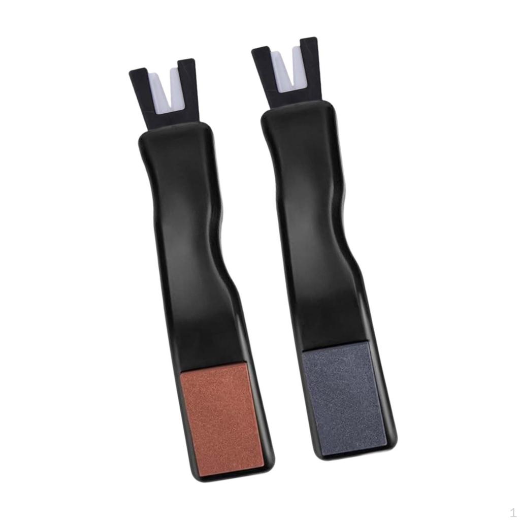 2 Pieces Pottery Ice Skate Sharpeners Sharpening Tools Supplies Handheld Accessories Lightweight