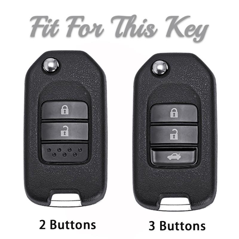 2 3 Buttons TPU Car Remote Key Case Cover Shell For Honda Civic HRV CRV XRV CR-V Crider Odyssey Pilot Fit Accord Protector