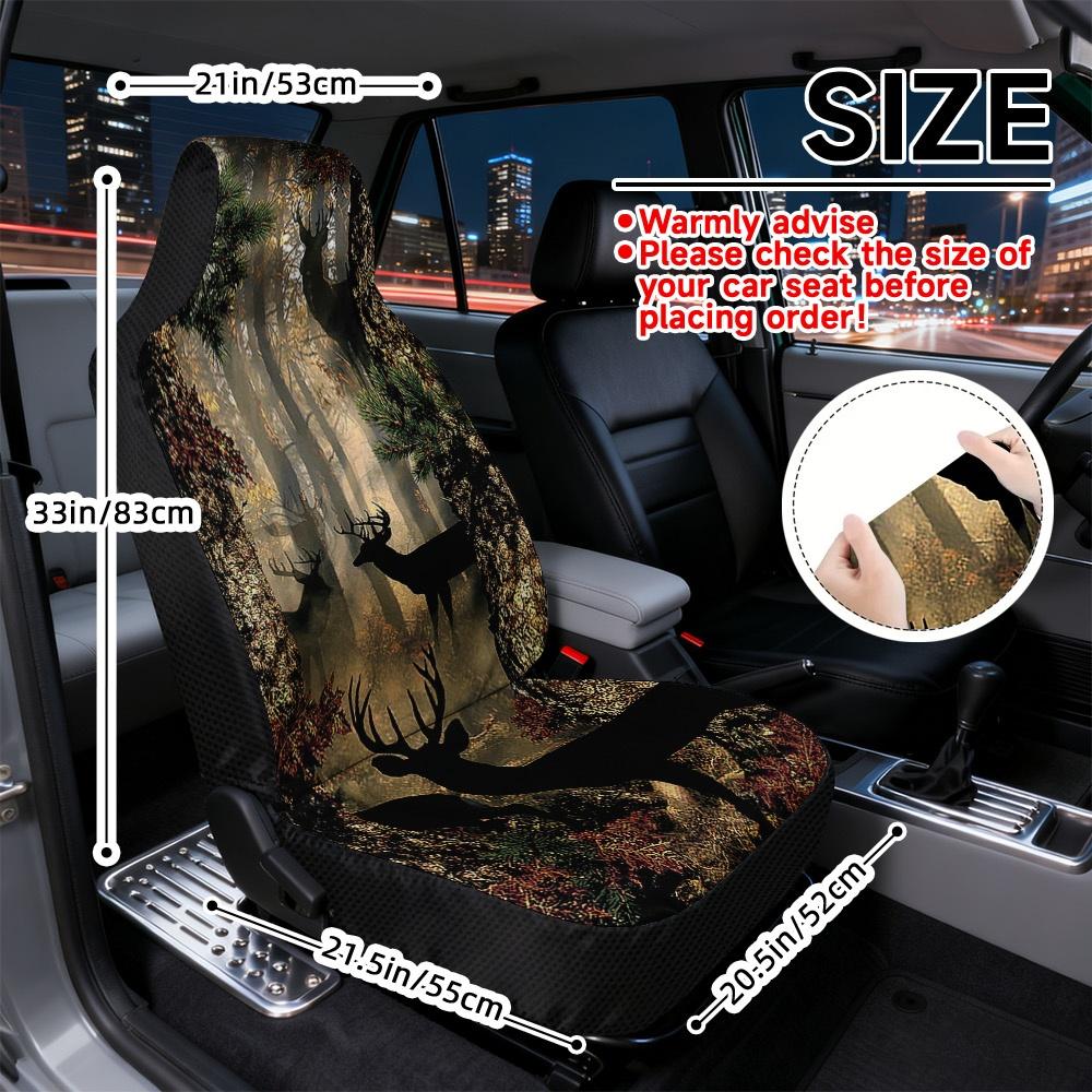 2D Flachdruck, 2 Stück Universelle Auto-Sitzbezüge Vordersitze, Bequeme Auto-Sitzbezüge, Einfache Montage, Maschinenwaschbar, Ma