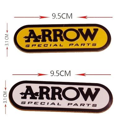 Aluminum 3D Heat-resistant ARROW Motorcycle Exhaust Pipes Sticker