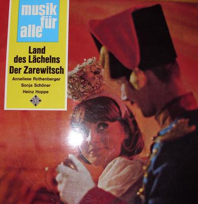 LP Record ANNELIESE ROTHENBERGER, SONJA SCHÖN - Das Land Des Lächelns / Der Zarewit NT113 Telefunken 1967 Germany Classical Used