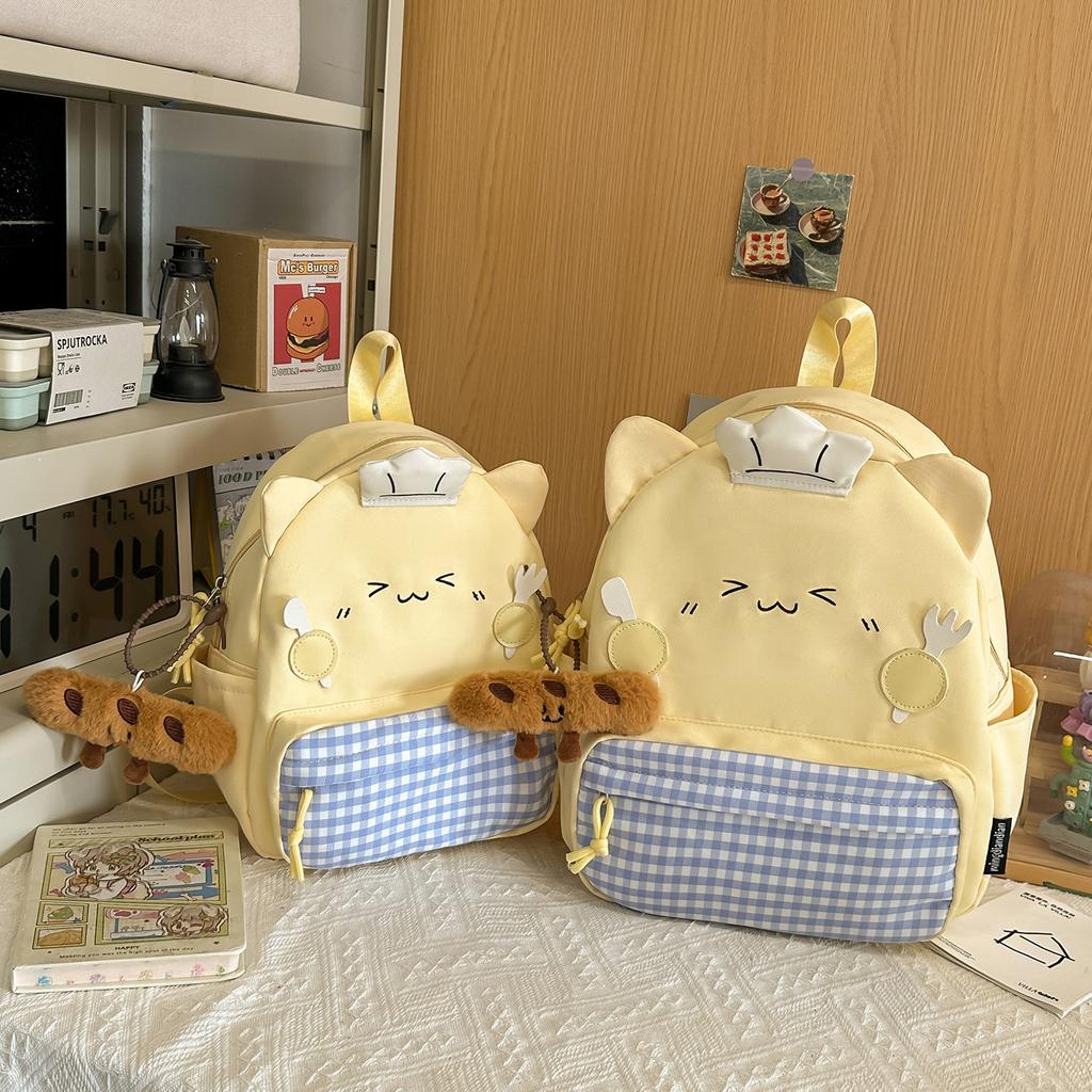Schoolbag Korean cartoon backpack high value ugly cute female Japanese backpack cute fashion versatile casual student bag