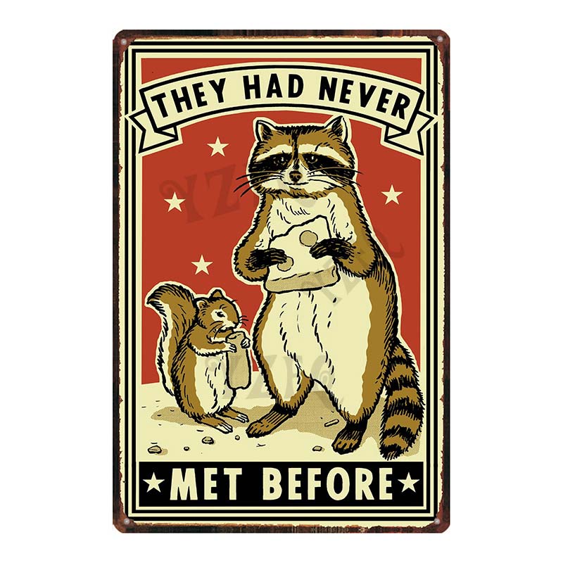 Cat And Dog Diet Funny Picture Metal Tin Signs Plaque Vintage Wall Bar Home Art Pet Shop Decor Customizable 30X20CM DU-7090A
