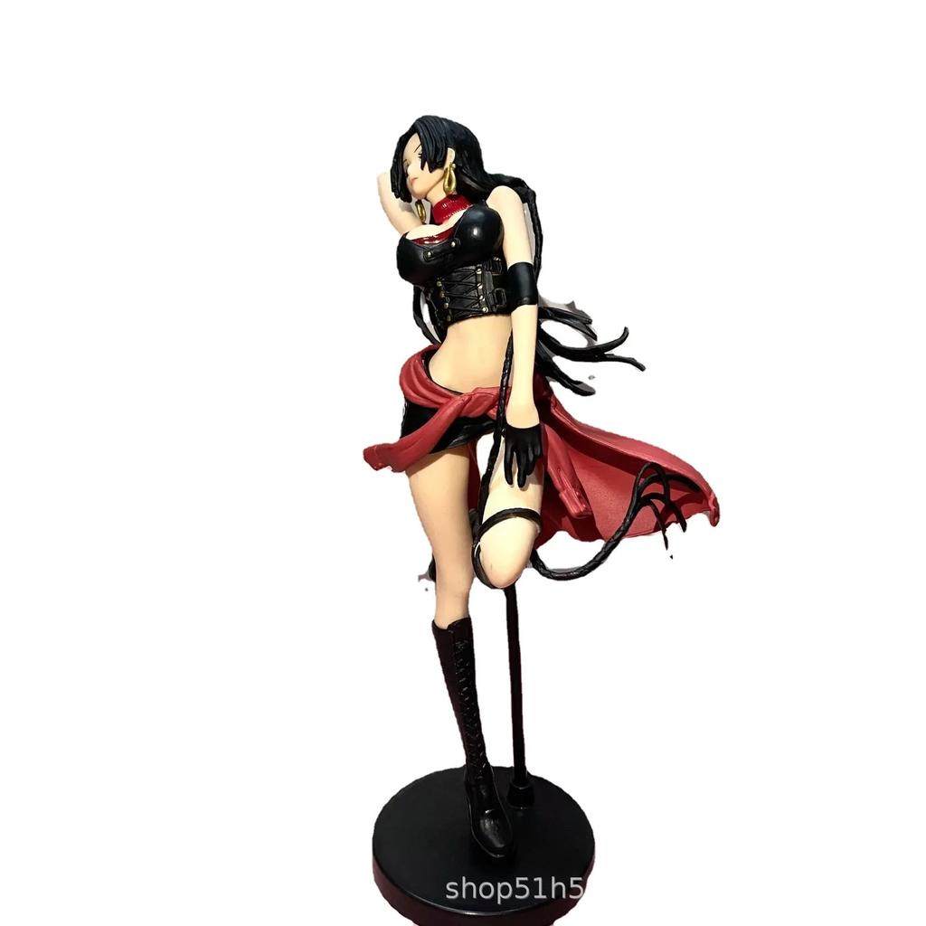 25CM Anime One Piece Flag Diamond Ship cowboy Boa Hancock PVC Figure Collectible Model Toy One Piece Boa Hancock Gift doll
