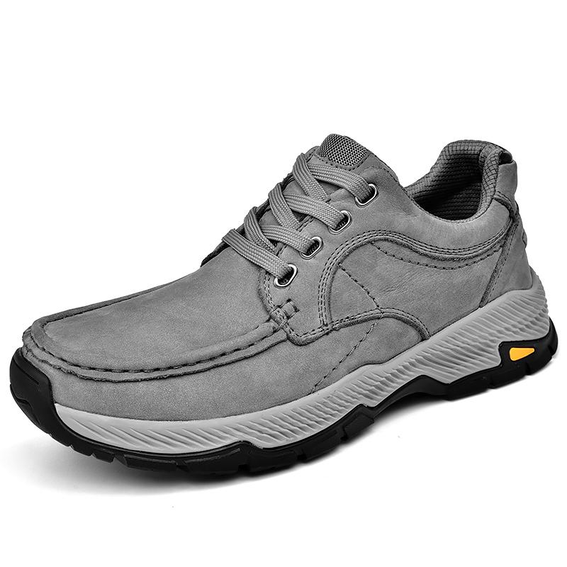 

Men s Fashion Casual Sneakers Anti-Slip Wear-Resistant Outdoor Leather Shoes Comfortable Flats Walking Shoes Plus Size 38