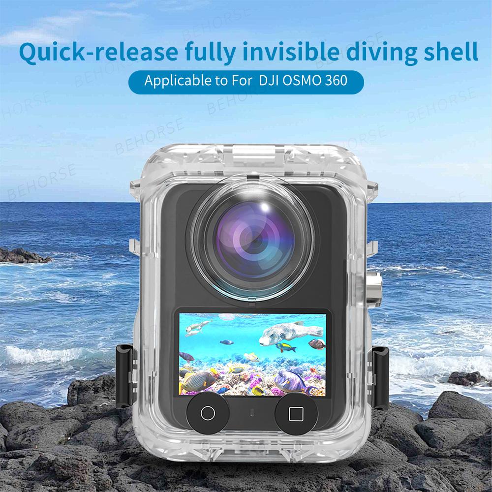 Potápěčské pouzdro pro DJI Osmo 360 Podvodní 40m Neviditelné Anti-fog Vodotěsné Pouzdro Ochranný kryt pro příslušenství kamery DJI Osmo 360
