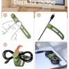 35Pcs Silicone Silicone Cables Ties Flexible Ties Buckle Design Cord Cable Organizer 7 Mixed Colors Reusable Cable Tie Clip