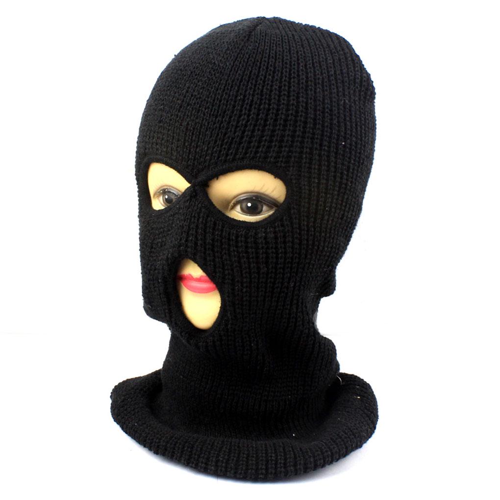Face Cover Hat Three Holes Front Mask 