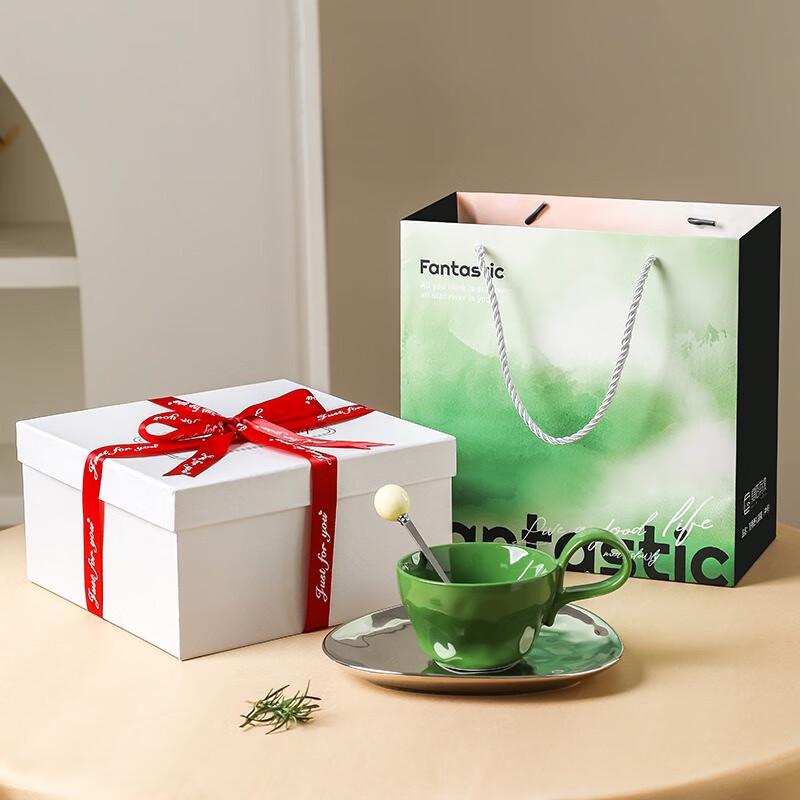 Shuixi Fantasy Series Loop Handle Glass Coffee Cup Set