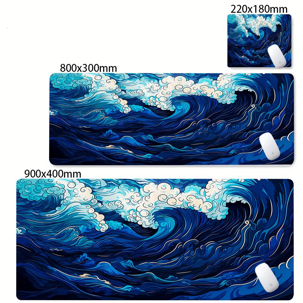 Large Mouse Pad Great Wave Off Kanagawa Mousepad Design NonSlip Gaming Desk Mat For Office And Gaming Desktop Decoration