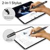 Bopomofo 2-in-1 Stylus Touch Pen Set of 5 Disc & Rubber Tip High Sensitivity and Precision
