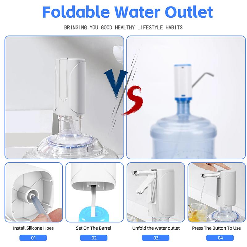 USB charging multifunctional portable water dispenser - automatic electric pump, suitable for home, office, and outdoor use