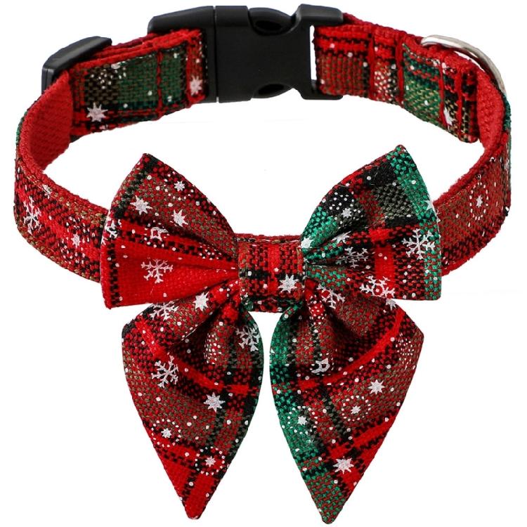 Breakaway Cat Collar Christmas Dog Dress Up Tie Festive Pet Decorative Collar