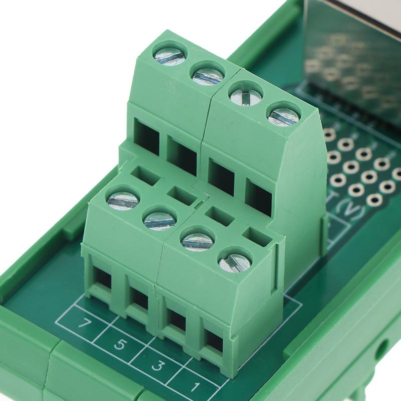 Rj45 Adapter Terminal Cat5E Cat6 Adapter Board Network Port Din35 Guide Rail Installation Accessories