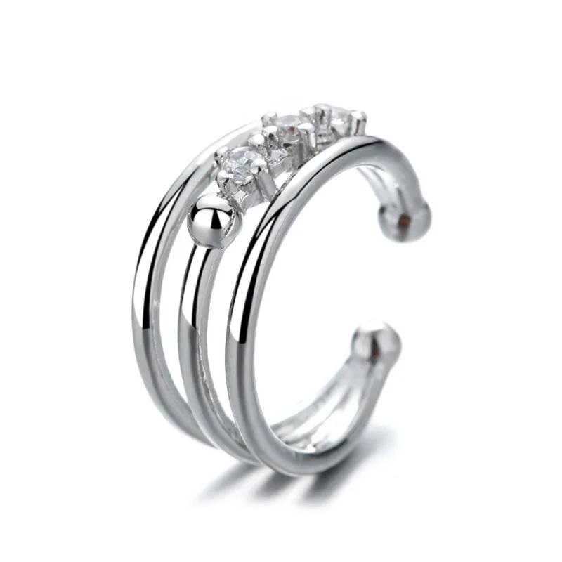 1 pcs Charming Line Zircon Clip On Earrings Ear Cuff Without Piercing Earrings Jewelry