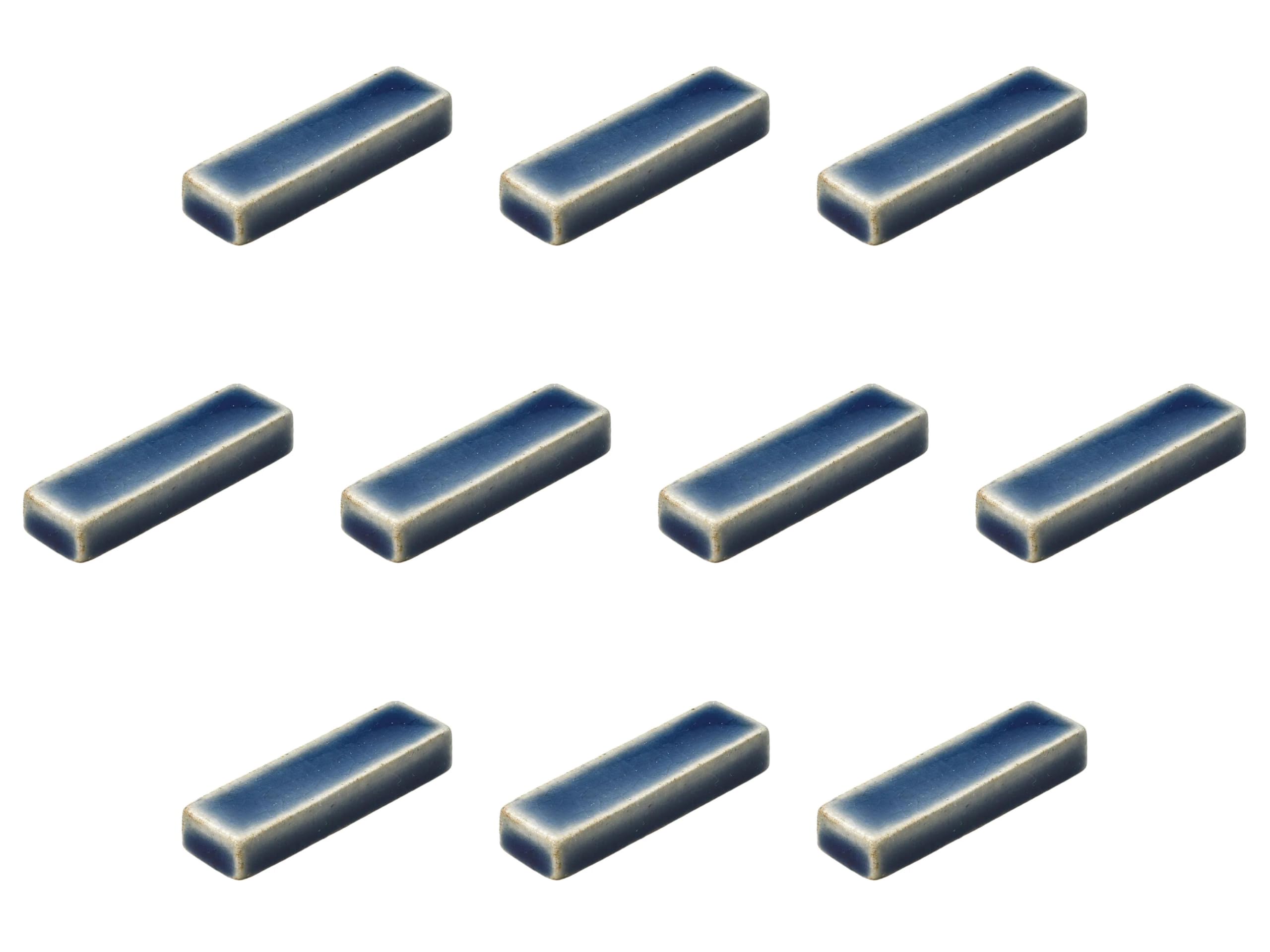 

Set of 10 Yomogi Indigo Rectangular Chopstick Small x Chopstick Rests by Setomonohonpo Rests, [5 1.4 cm]