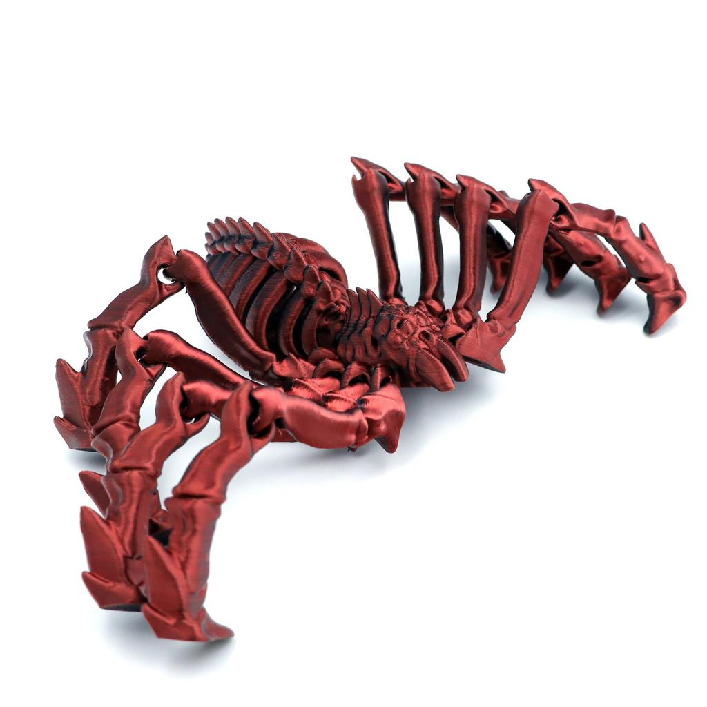 Gedruckte 3D-Spinnenfiguren Realistisch aussehendes Tiermodell Bewegliches einziehbares Gelenkspielzeug Weihnachts-Kinderspielzeug Heim-Schreibtischdekoration