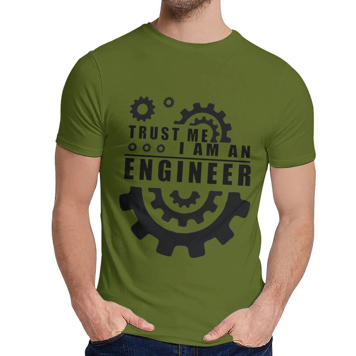 Casual Trust Me I Am An Engineer T Shirt Male Slim Organic Cotton Tee Shirt Crewneck XL