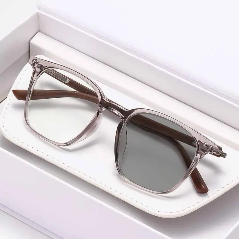 

Модные Универсальные Квадратные Очки-Хамелеоны с Полной Оправой для Близорукости Ультралегкие Прочные и Долговечные Очки для Близорукости -3.5