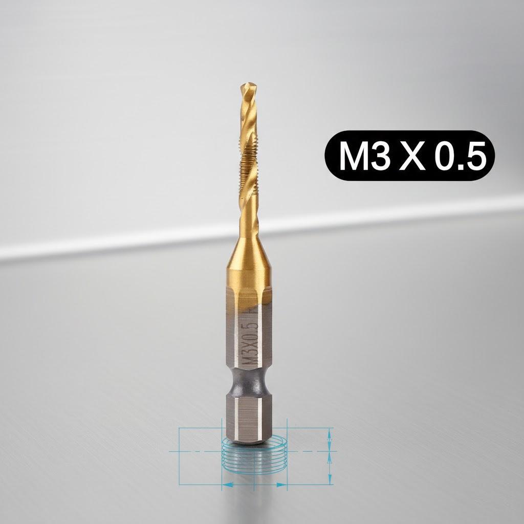 

HSS4341 Tap Bit M3 M10 Spiral Flutes Woodworking Plastic Aluminum Drilling Tool Hand Tools Tap Dies