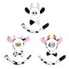 Cow Ears Hair Hoop Set with Bendable Tail Adults Teens Farm Animal Costume Set Black White Cow Accessories