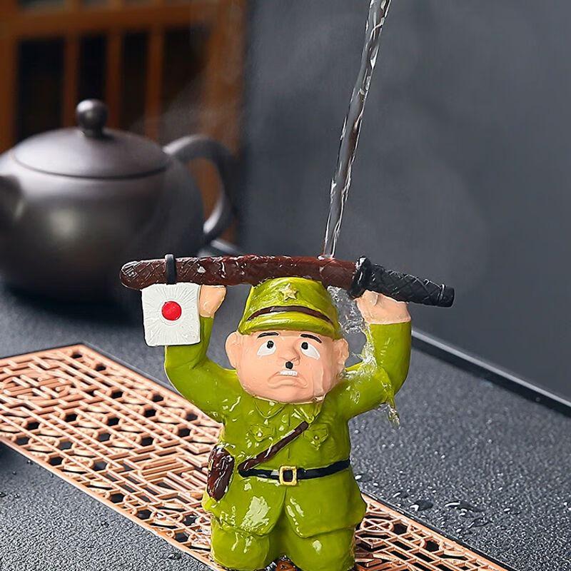 Surrendering Soldier Ceramic Tea Pet Ornament