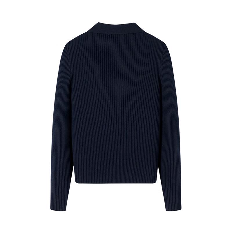 Navigare Women's Slim-Fit Knitted Wool Pullover