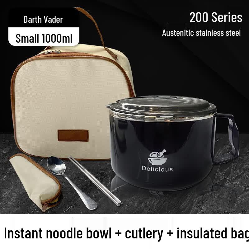 Japanese Style Insulated Stainless Steel Instant Noodle Bowl