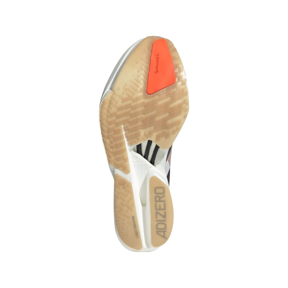 Adidas Adizero Adios Pro 4 Chalk White Grey Strata Men Sneakers Cream Impact-Orange JR6367