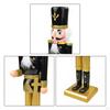 Christmas Nutcracker Hand Painted Doll Wooden King Solider Figurine for Display Party