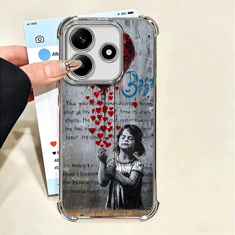 

B-Banksy Арт Граффити Художник Покрытие Чехол для Телефона Для Xiaomi Poco X5 X6 X7 X8 Pro Max F8 Ultra F7 M8 M7 M5S Redmi 15C 15 14C 13C 1 Xiaomi Poco X7 Pro