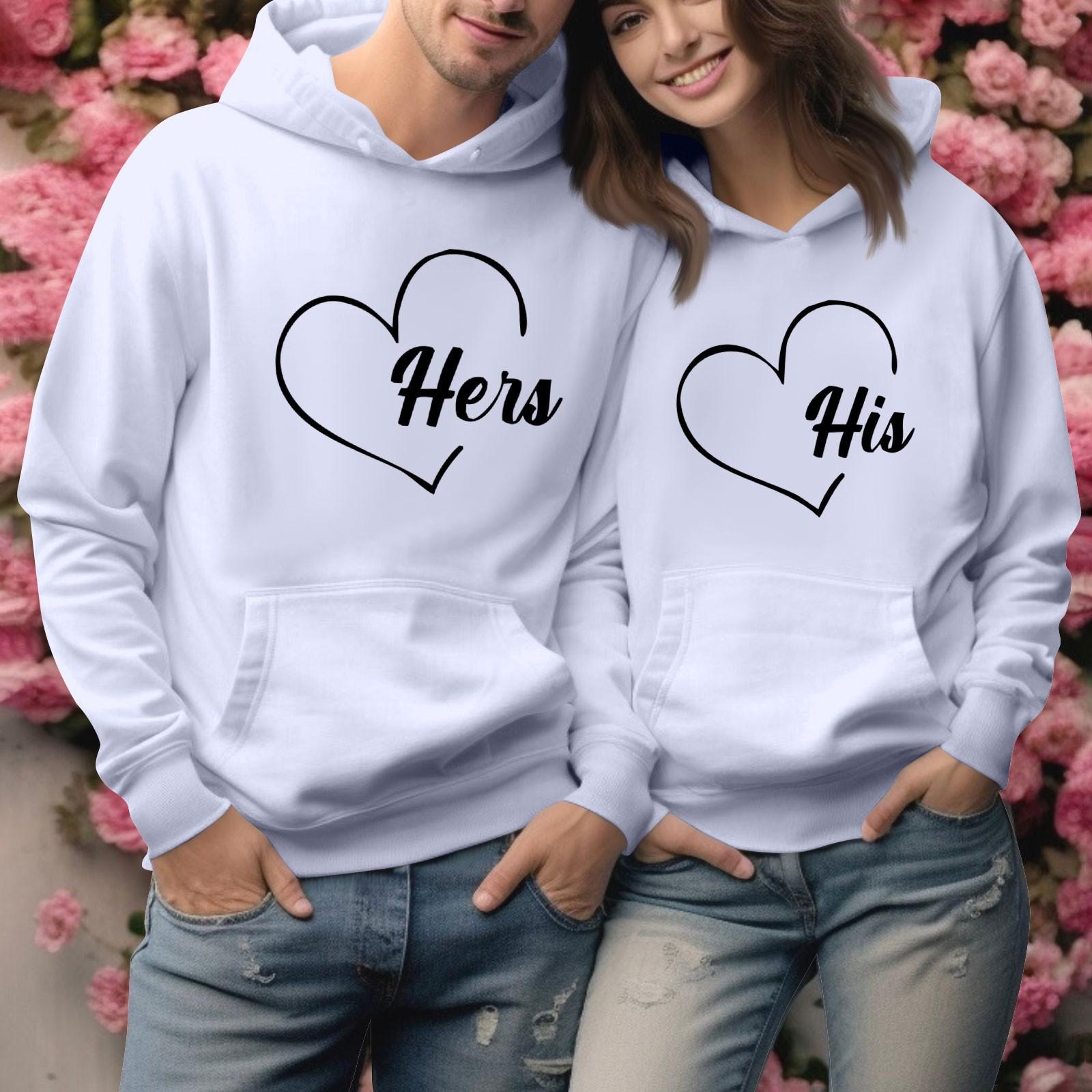 

Мужской круглый вырез с длинным рукавом, пуловер с принтом ко Дню святого Валентина, парная толстовка XL