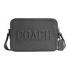 Charter Crossbody 24 Logo Zip Closure Leather Shoulder Bag Medium Men Crossbody Bag Charcoal CV931-CHR