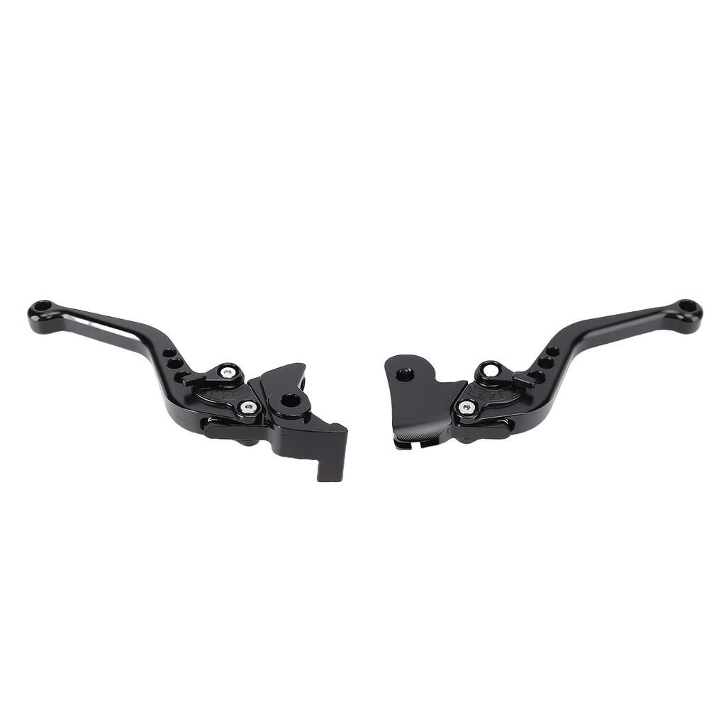 1 Pair Motorcycle Brake Clutch Lever Aluminum Alloy Anodized Short Adjustable Brake Handle Levers Set Replacement for