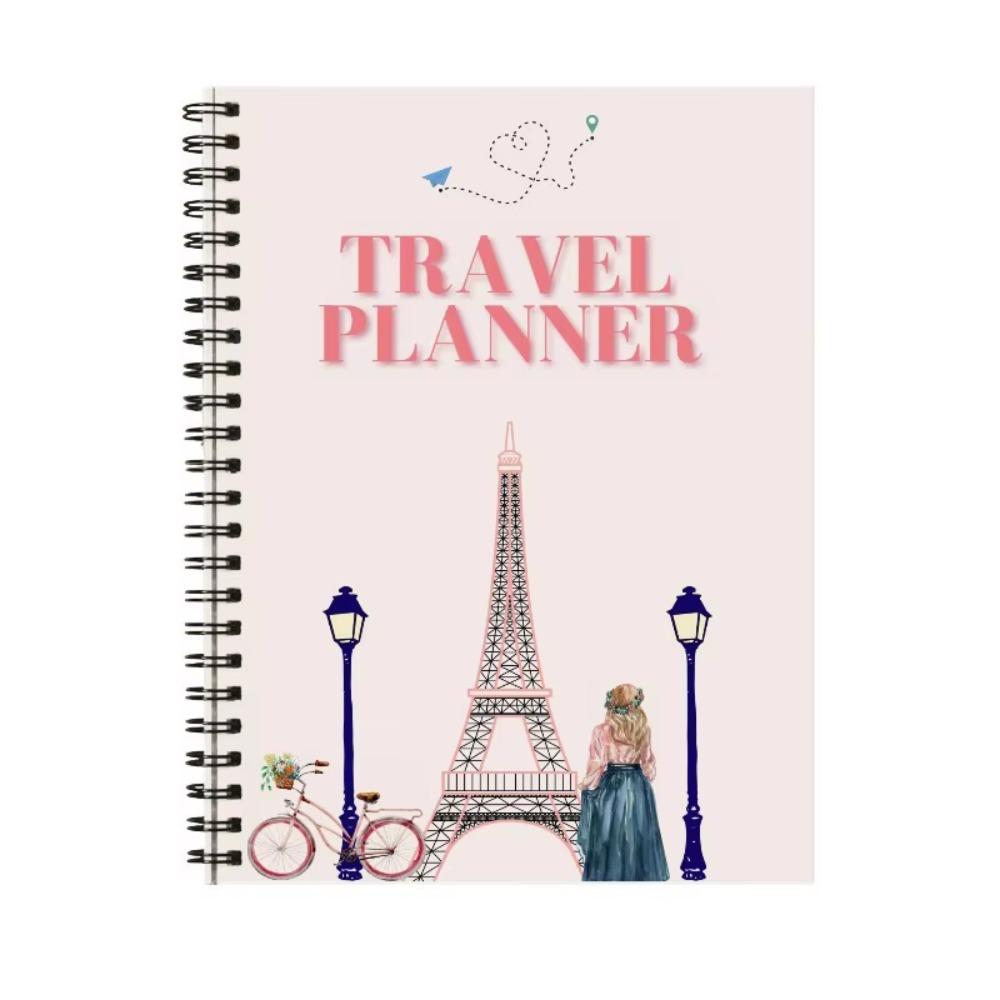 Travelers Journals Spiral-Bound Travel Planner Professional Daily Use Notepad  Business Meetings