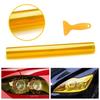 1/2set Yellow Tint Film Car Headlights Tail Lights Cover Car Vinyl Wrap 30cm X 1