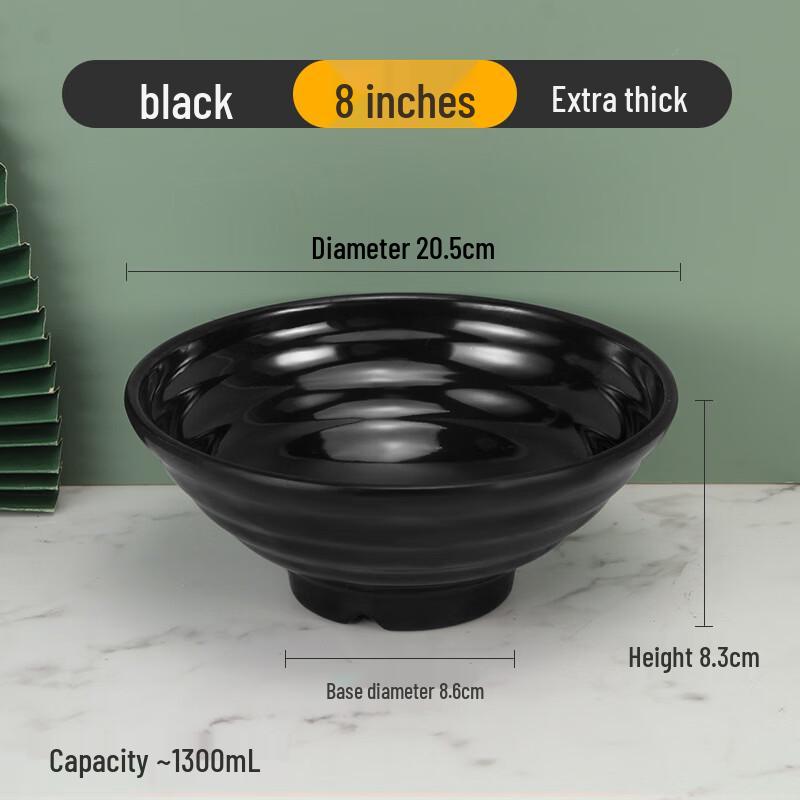 LYGIL Extra Thick Melamine Noodle & Soup Bowl