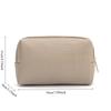 Fashion Waterproof PU Leather Makeup Bag Women  Cosmetic Pouch Crocodile Embossed Pattern Travel Storage Organizer with Zipper